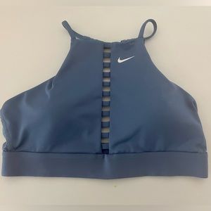 Blue Nike sports bra